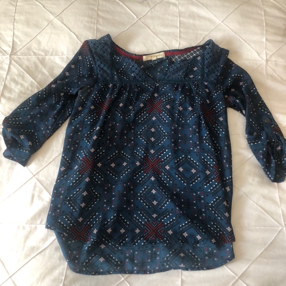 Navy Blouse - Picture 2 of 4